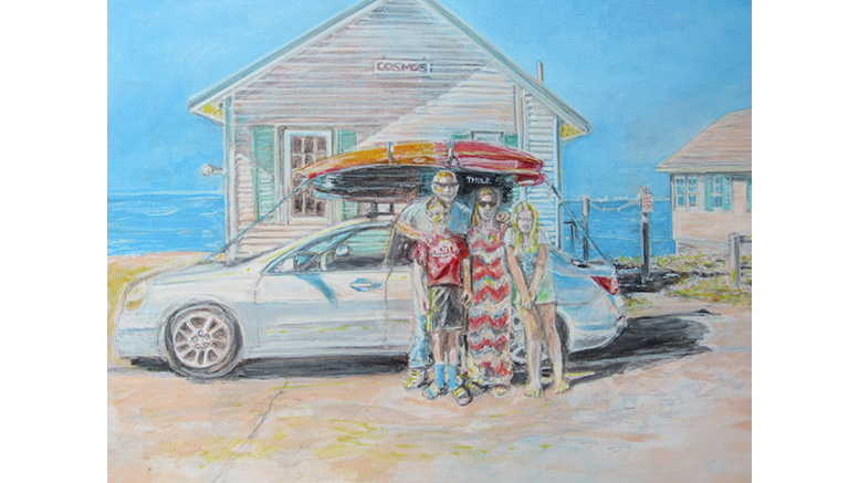 "Beachpoint" by artist Zofia B. Knowles. Photo: Milton Public Library