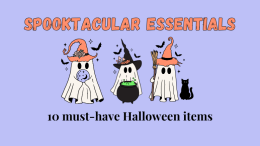 spooktacular essentials - 10 must have Halloween items. Image: canva