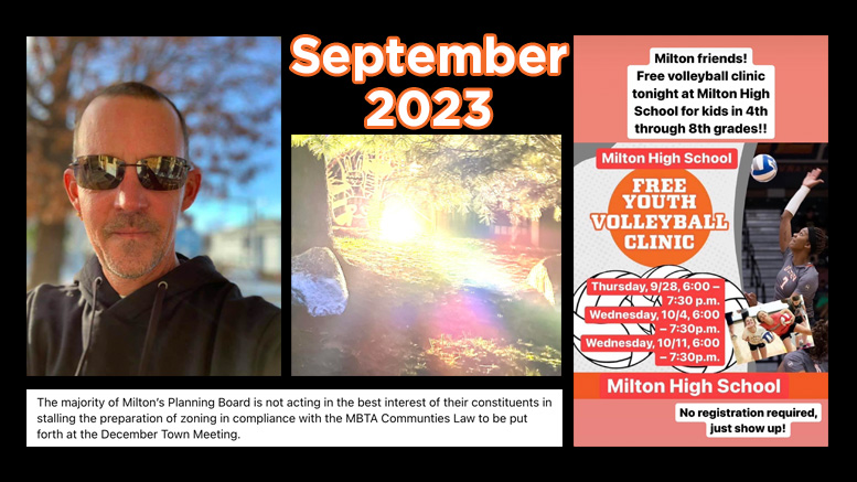 collage of Top Milton Neighbors posts, September '23