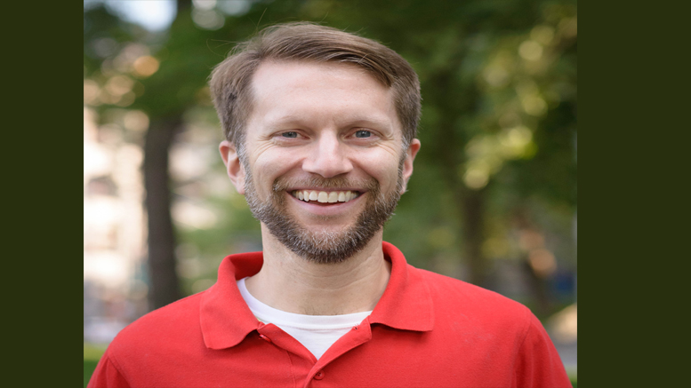 The Milton Public Library announces adult programming for January 2024, featuring a smiling man in a red shirt.