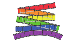 Rainbow film representing lgbt+ movies