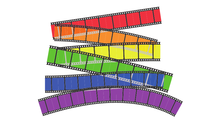 Rainbow film representing lgbt+ movies