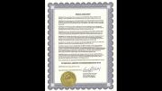 Proclamation declaring March 29, 2007, as Tuskegee Airmen Commemoration Day in Tennessee, signed by state officials with the official seal at the bottom. Also celebrated on March 27, 2025, by the Milton Select Board.