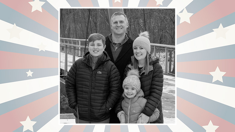 Meghan Haggerty, candidate, and family