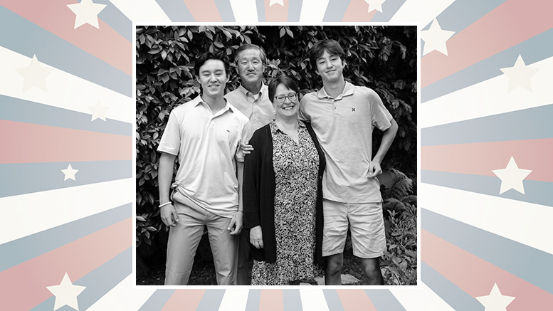 Susan Koch-Weser, candidate, and family