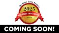 A gold 2025 Milton Neighbors Choice Awards seal with a red ribbon appears above bold text reading “COMING SOON!” on a black background.